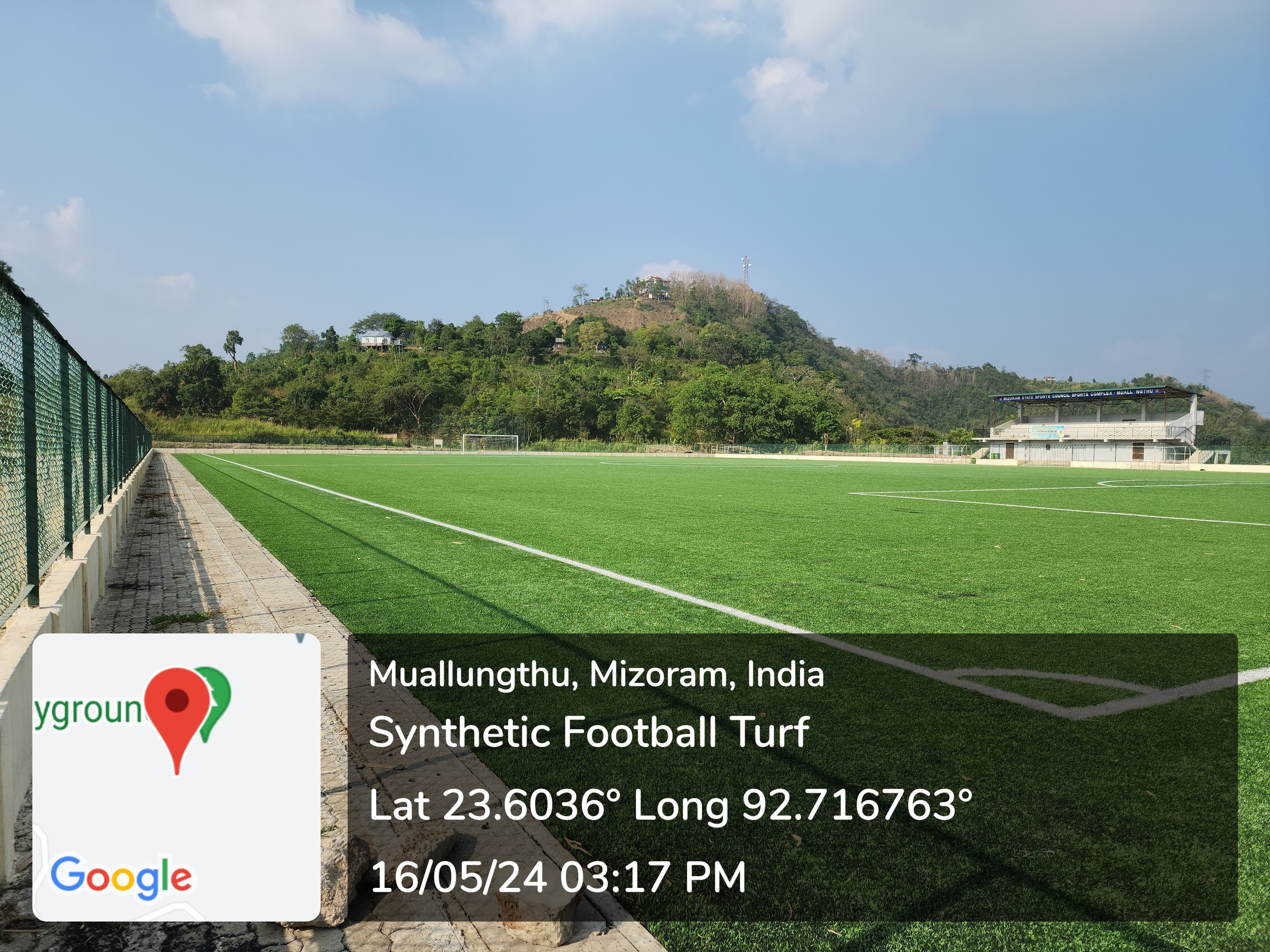 Synthetic Turf Football Ground Muallungthu 