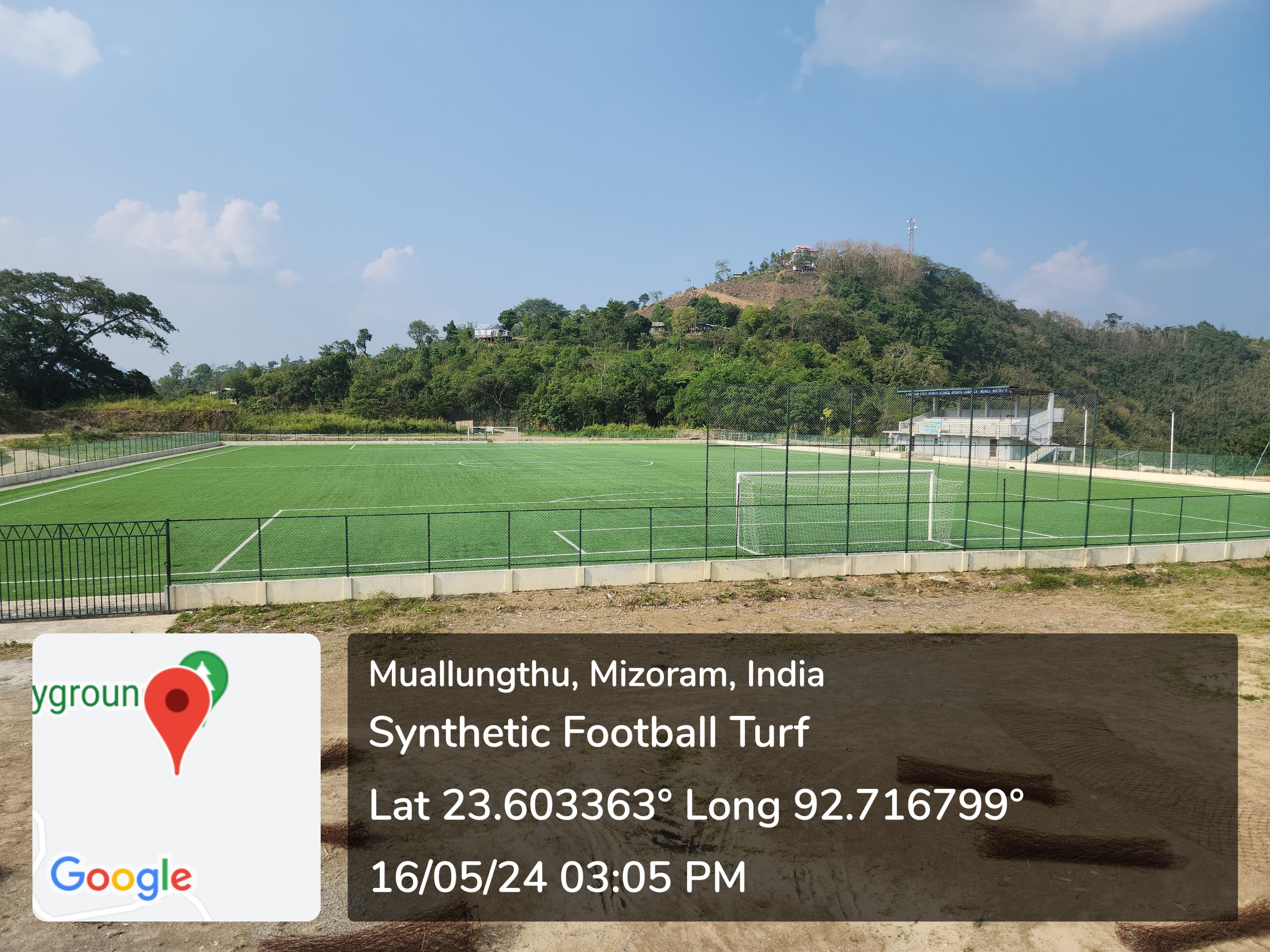 Synthetic Turf football Ground Muallungthu -2