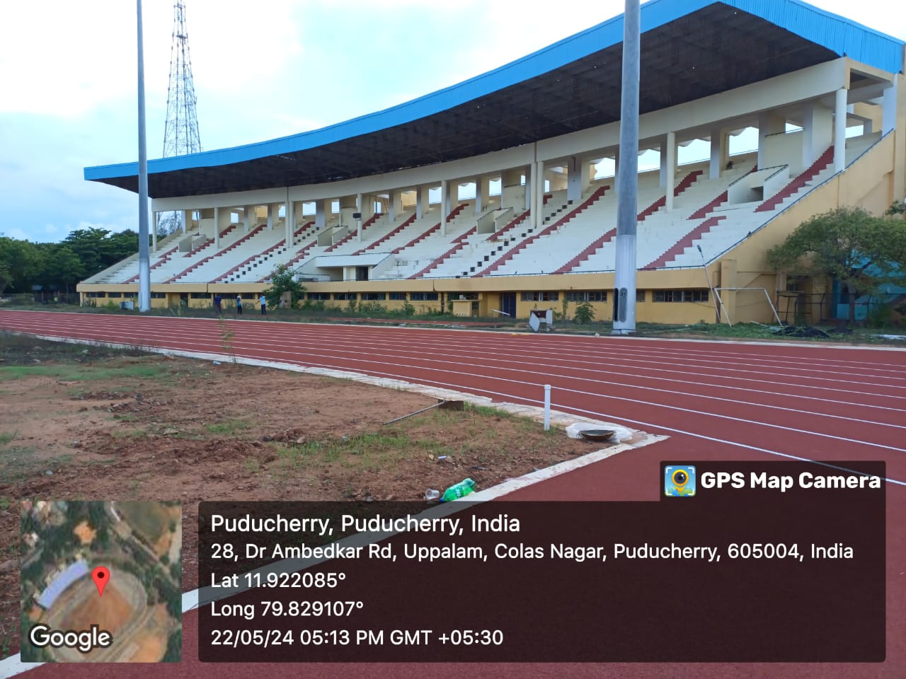 Construction of Synthetic Athletic Track at Indira Gandhi Sports Complex, Uppallam, District Puducherry