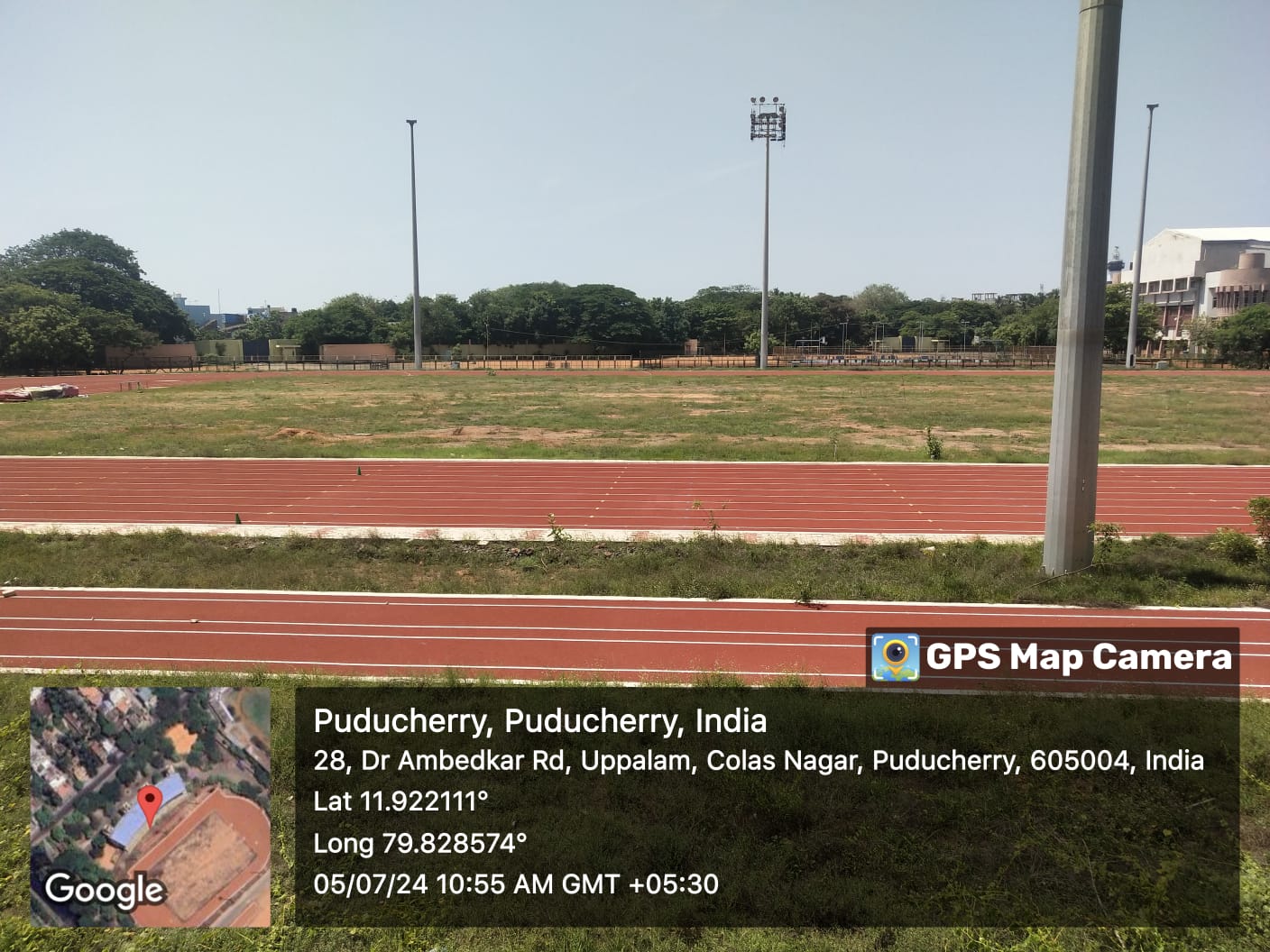 Construction of Synthetic Athletic Track at Indira Gandhi Sports Complex, Uppallam, District Puducherry