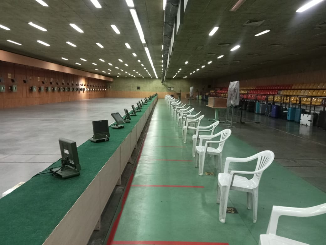 Shooting range at Shivchhatrapti Kridapeeth Sports Complex, District Pune