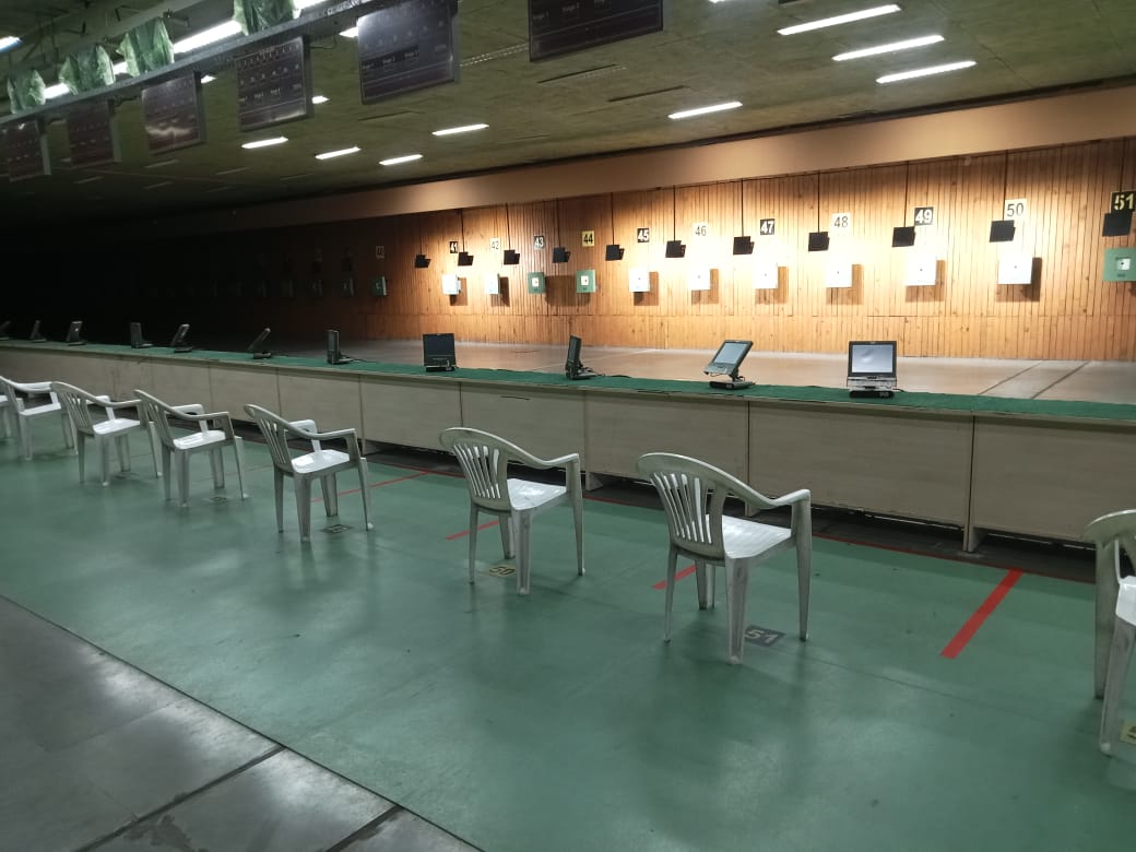 Shooting range at Shivchhatrapti Kridapeeth Sports Complex, District Pune