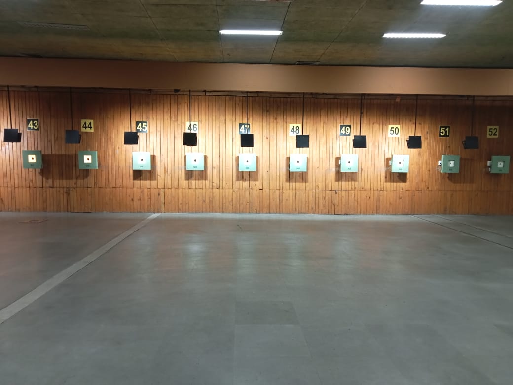 Shooting range at Shivchhatrapti Kridapeeth Sports Complex, District Pune