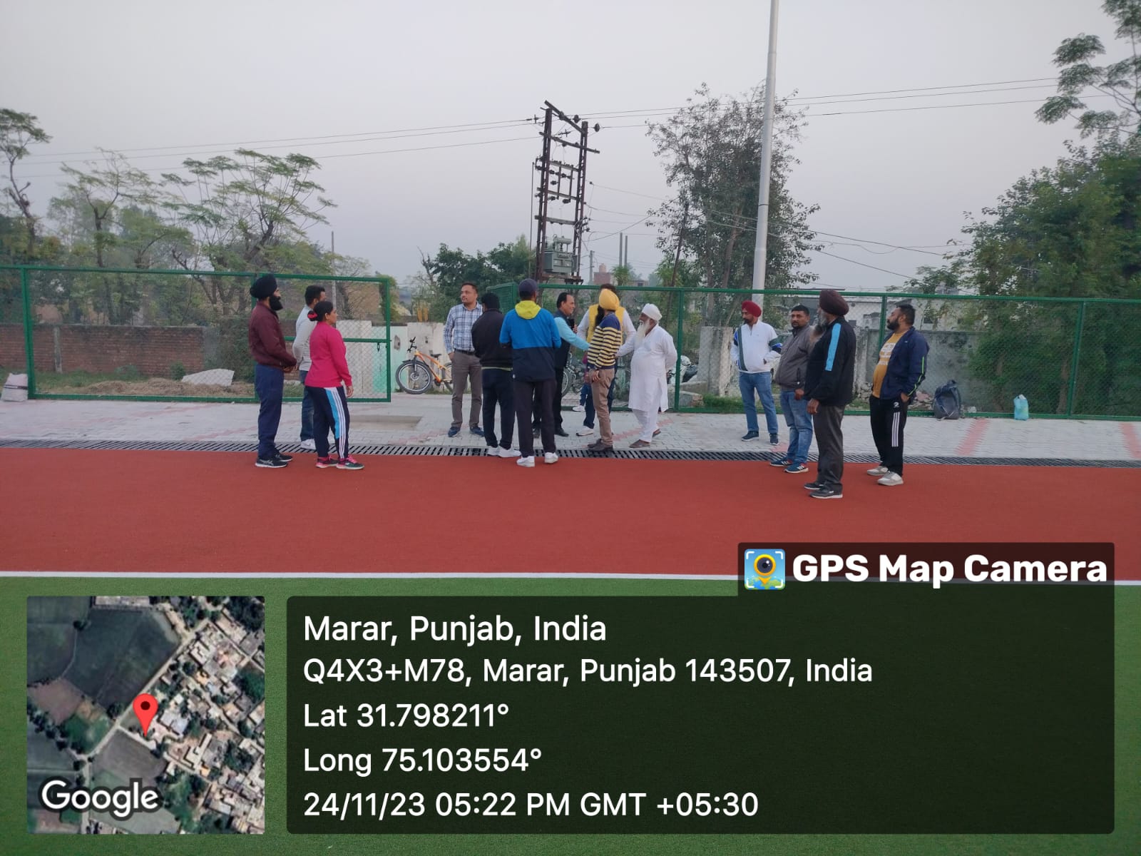 Construction of Synthetic Hockey Turf at village Marar District Gurdaspur