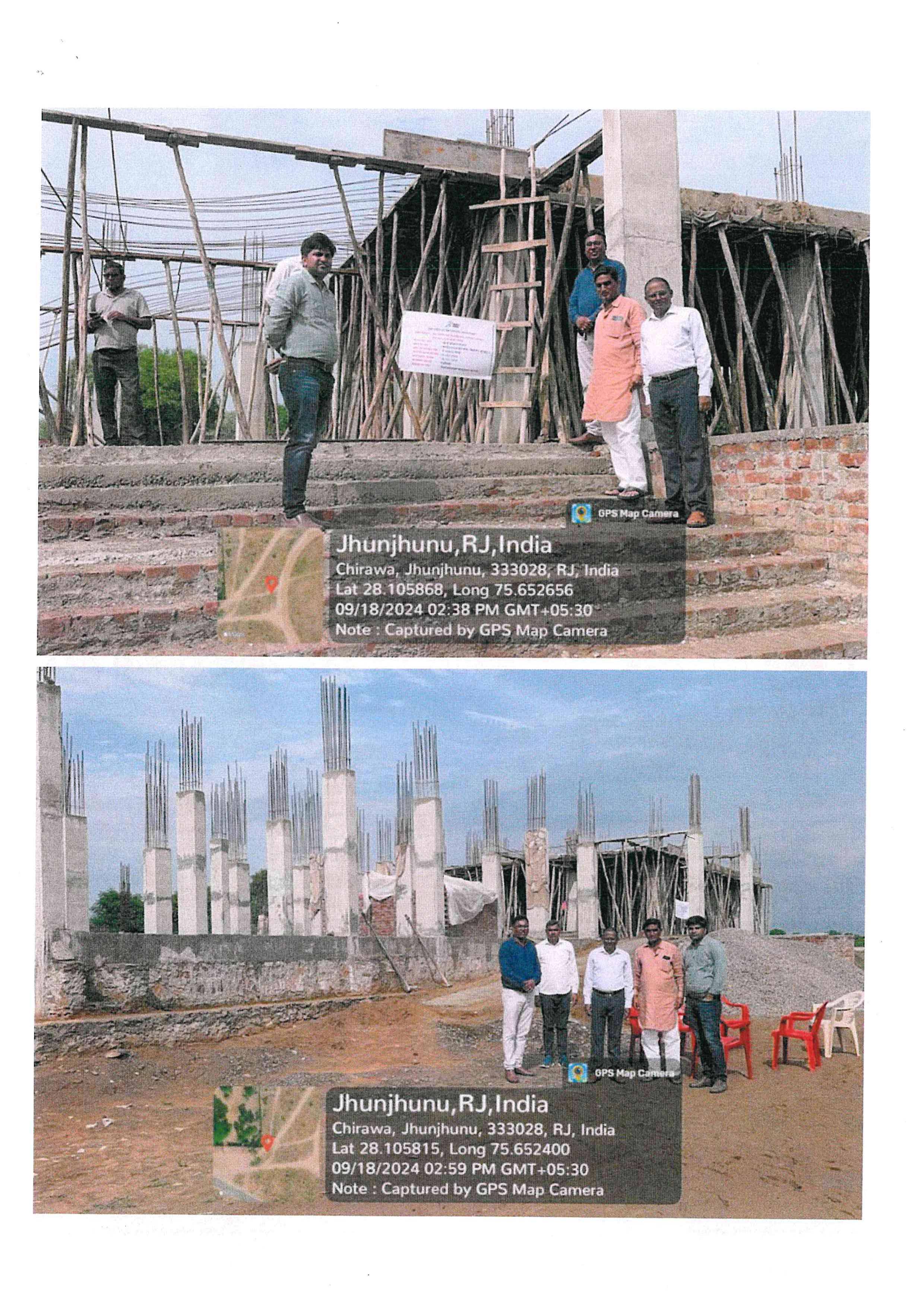 Construction of Multipurpose Indoor Hall Kithana District Jhunjhunu