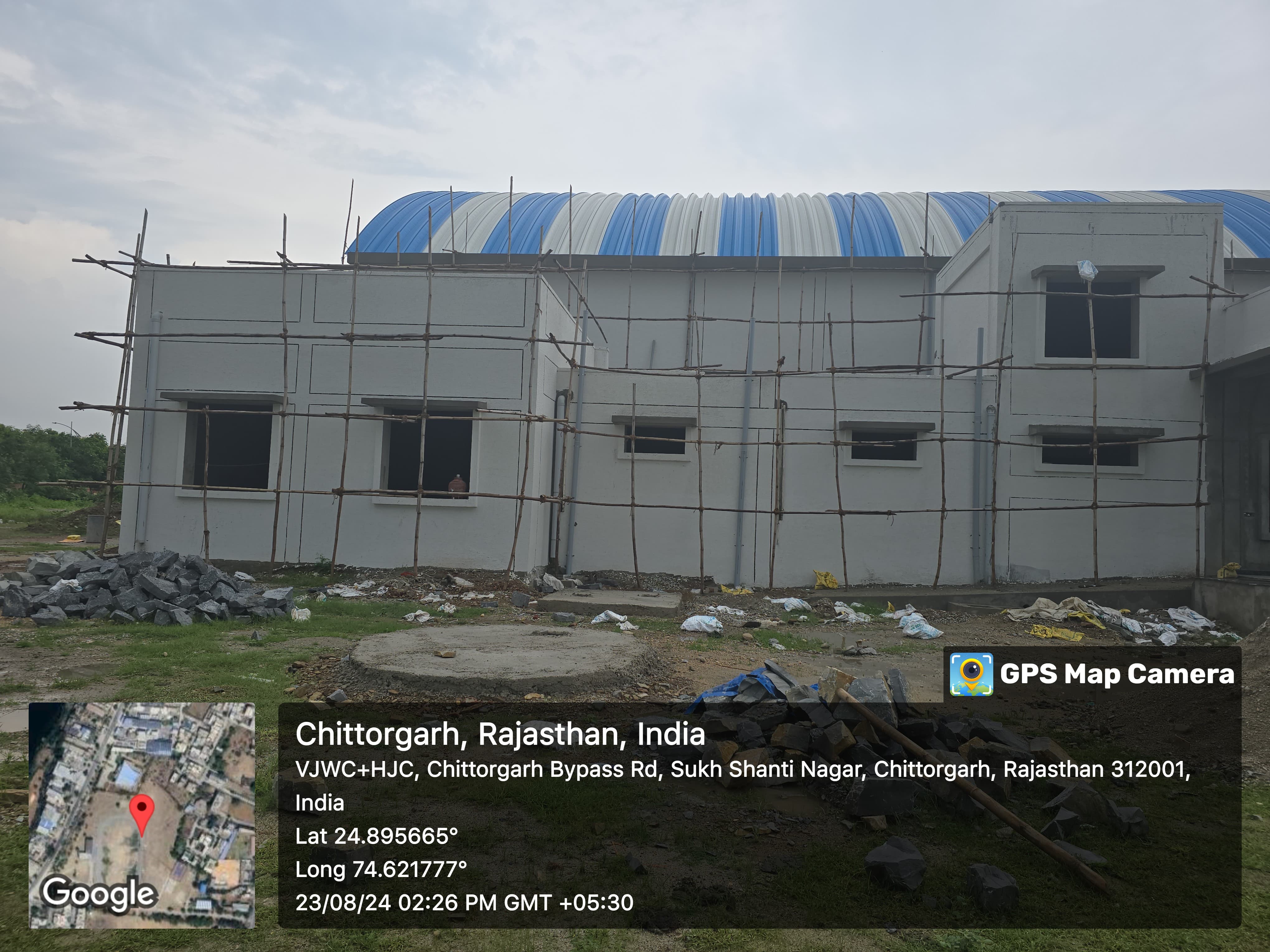 Construction of Multi-Purpose Hall at Indira Gandhi Stadium, District Chittorgarh