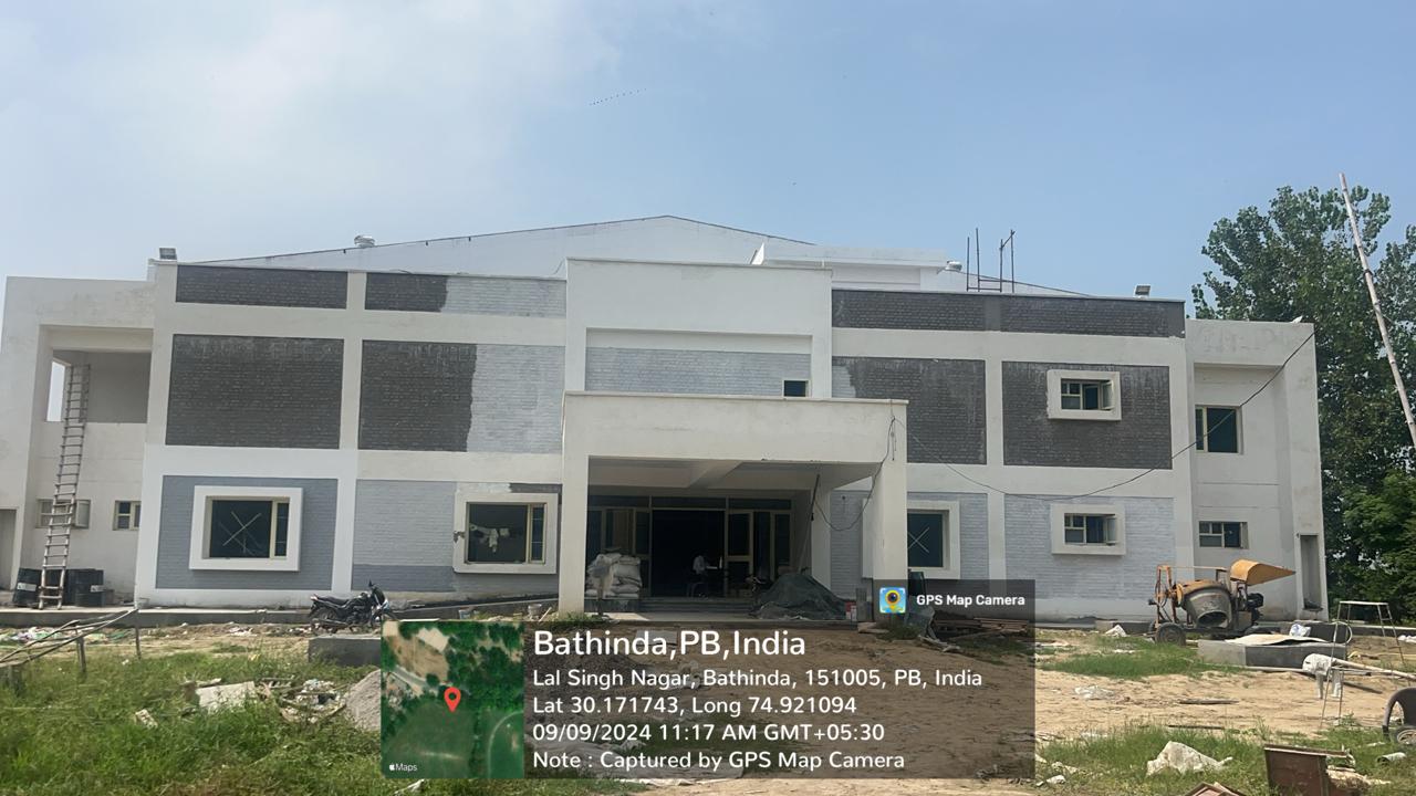 Construction of Multi-Purpose Hall at Maharaja Ranjit Singh Technical University,District Bathinda