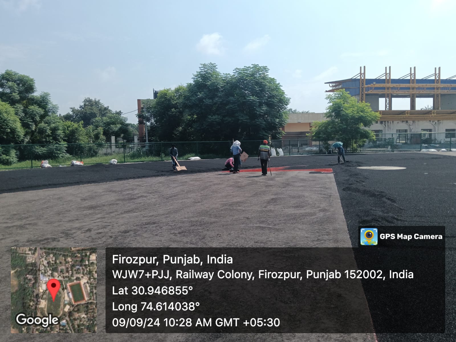 Synthetic Athletic Track at Shaheed Bhagat Singh Stadium, District Ferozepur