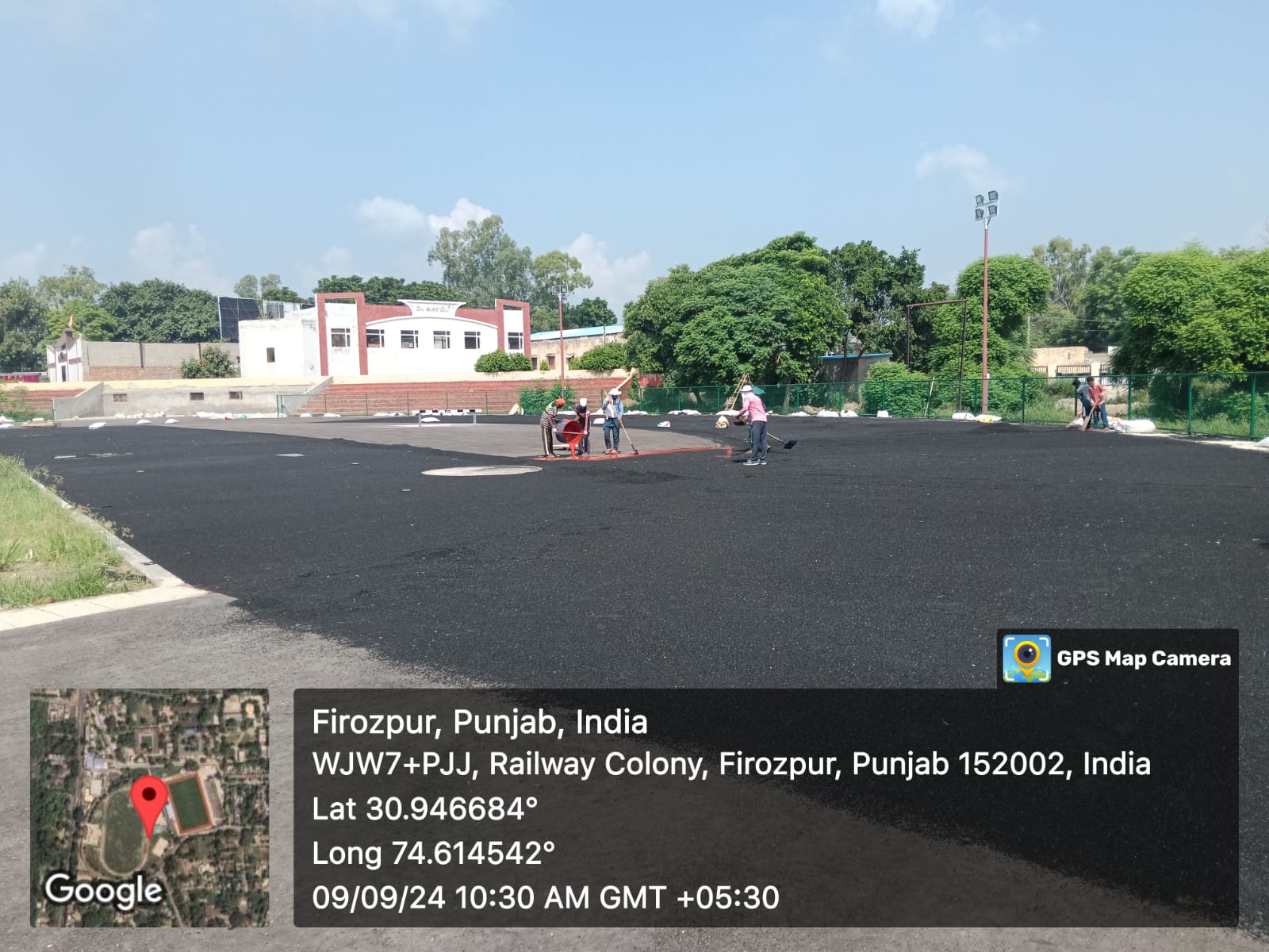 Synthetic Athletic Track at Shaheed Bhagat Singh Stadium, District Ferozepur