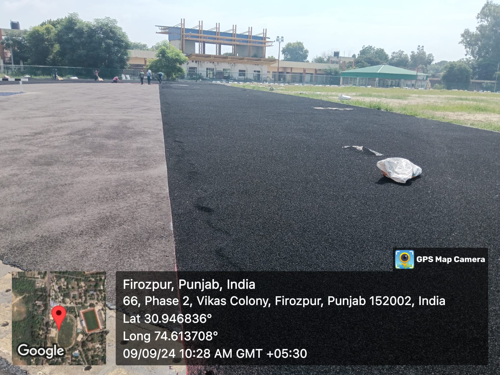 Synthetic Athletic Track at Shaheed Bhagat Singh Stadium, District Ferozepur