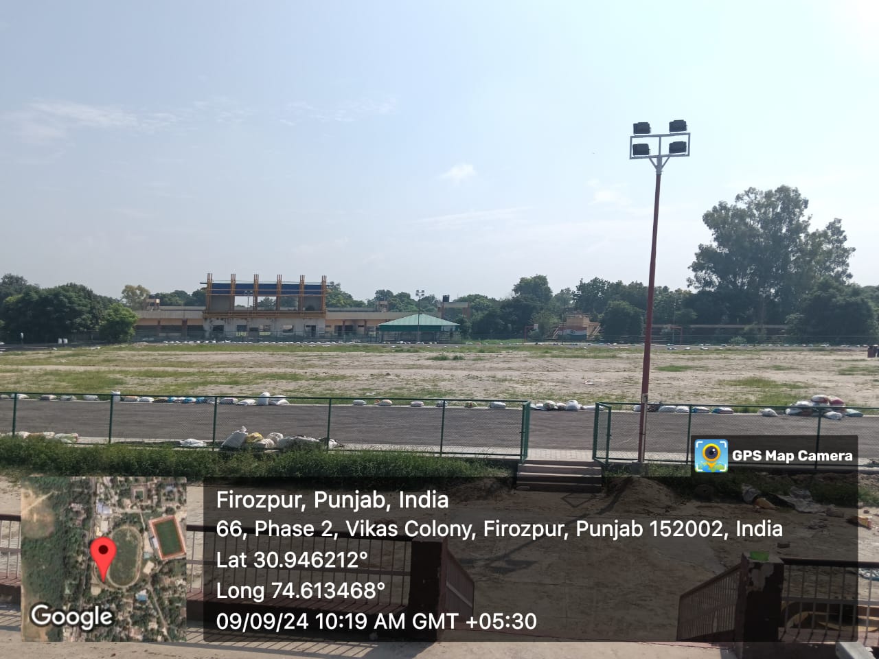 Synthetic Athletic Track at Shaheed Bhagat Singh Stadium, District Ferozepur