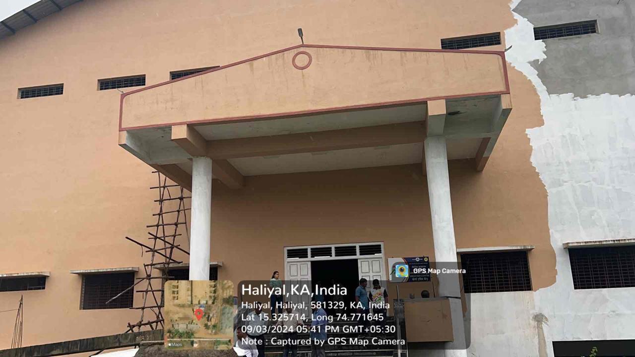 Construction of Multi-Purpose Hall at Haliyal Taluk Stadium at Uttara Kannada