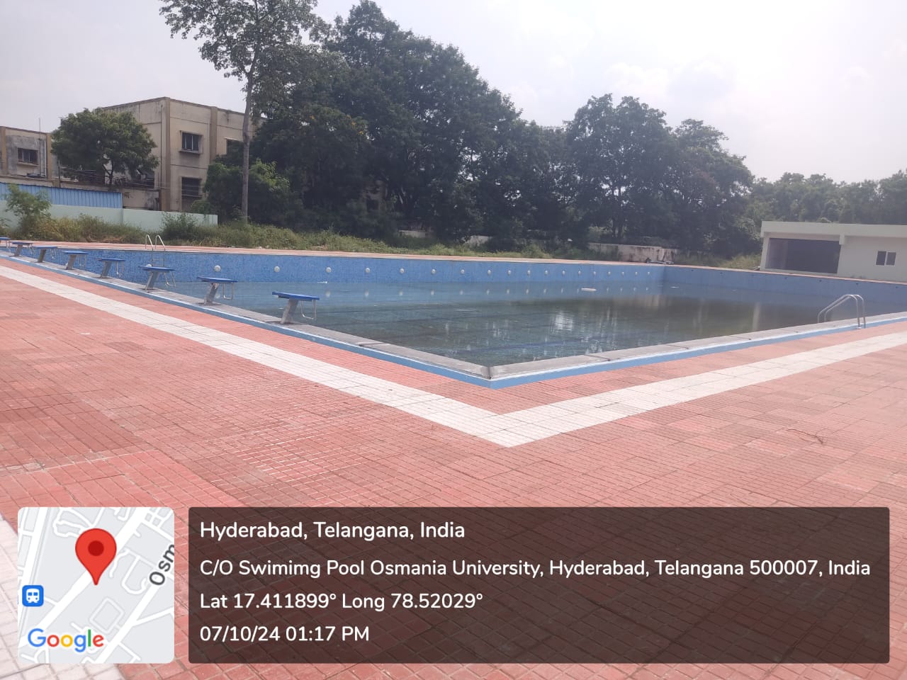 Construction of Swimming pool for women at Osmania University, District Hyderabad