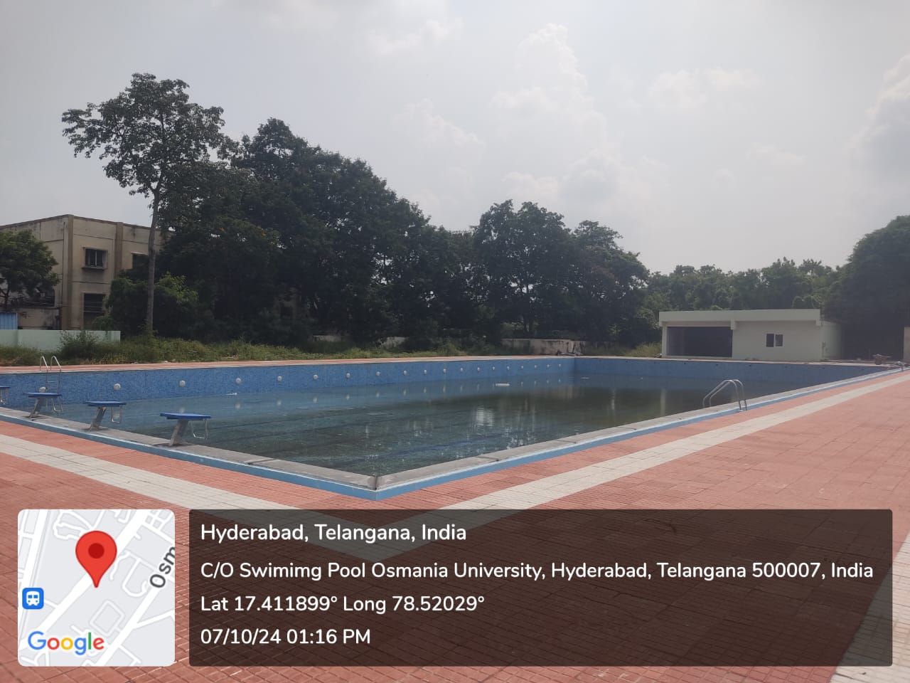 Construction of Swimming pool for women at Osmania University, District Hyderabad