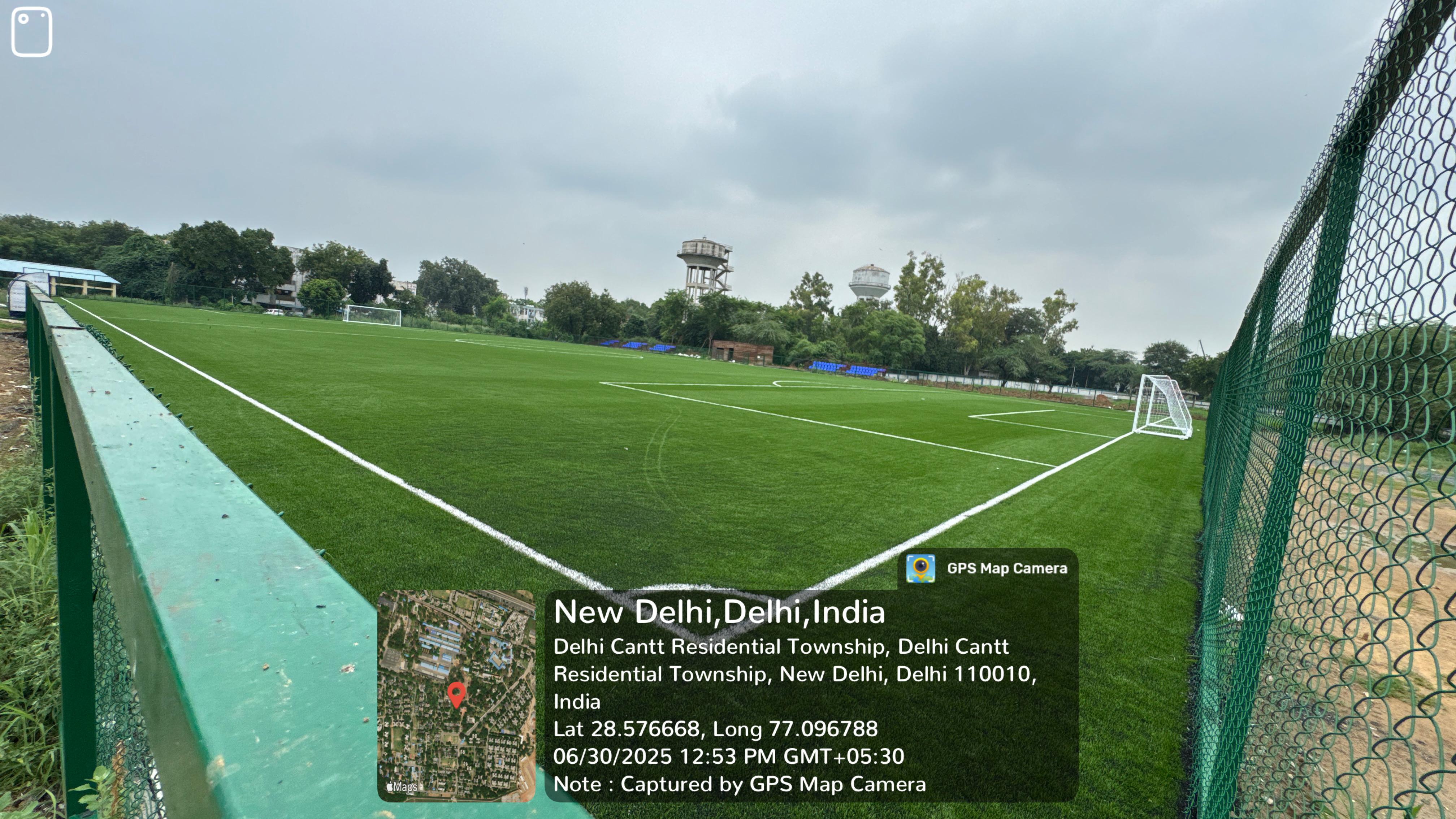 Astro Turf Football Ground with Changing Room, Seating Facility and Washroom at Old Pinto Park (Behind Gurudwara) Air Force Station Palam, Delhi