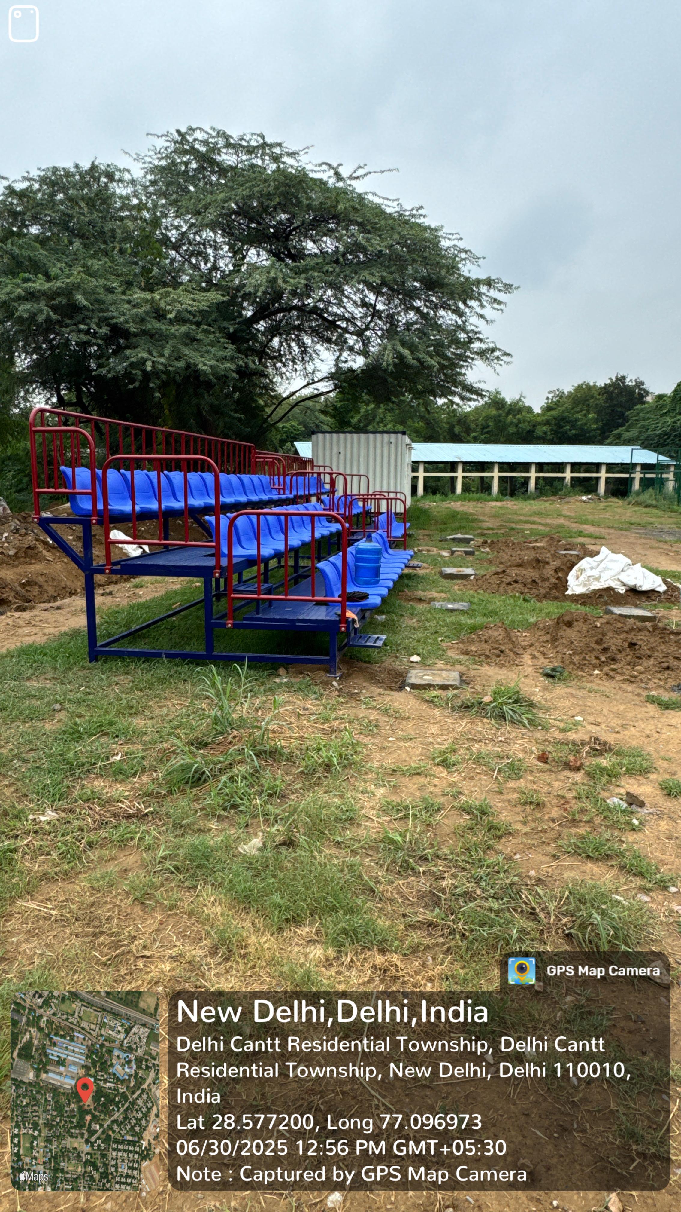 Astro Turf Football Ground with Changing Room, Seating Facility and Washroom at Old Pinto Park (Behind Gurudwara) Air Force Station Palam, Delhi