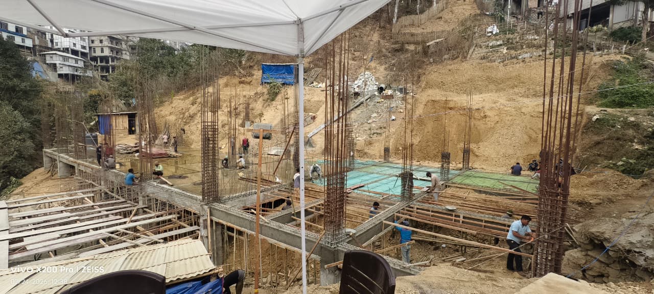 Construction of Multipurpose Hall at Tuikual , Aizawl, Mizoram