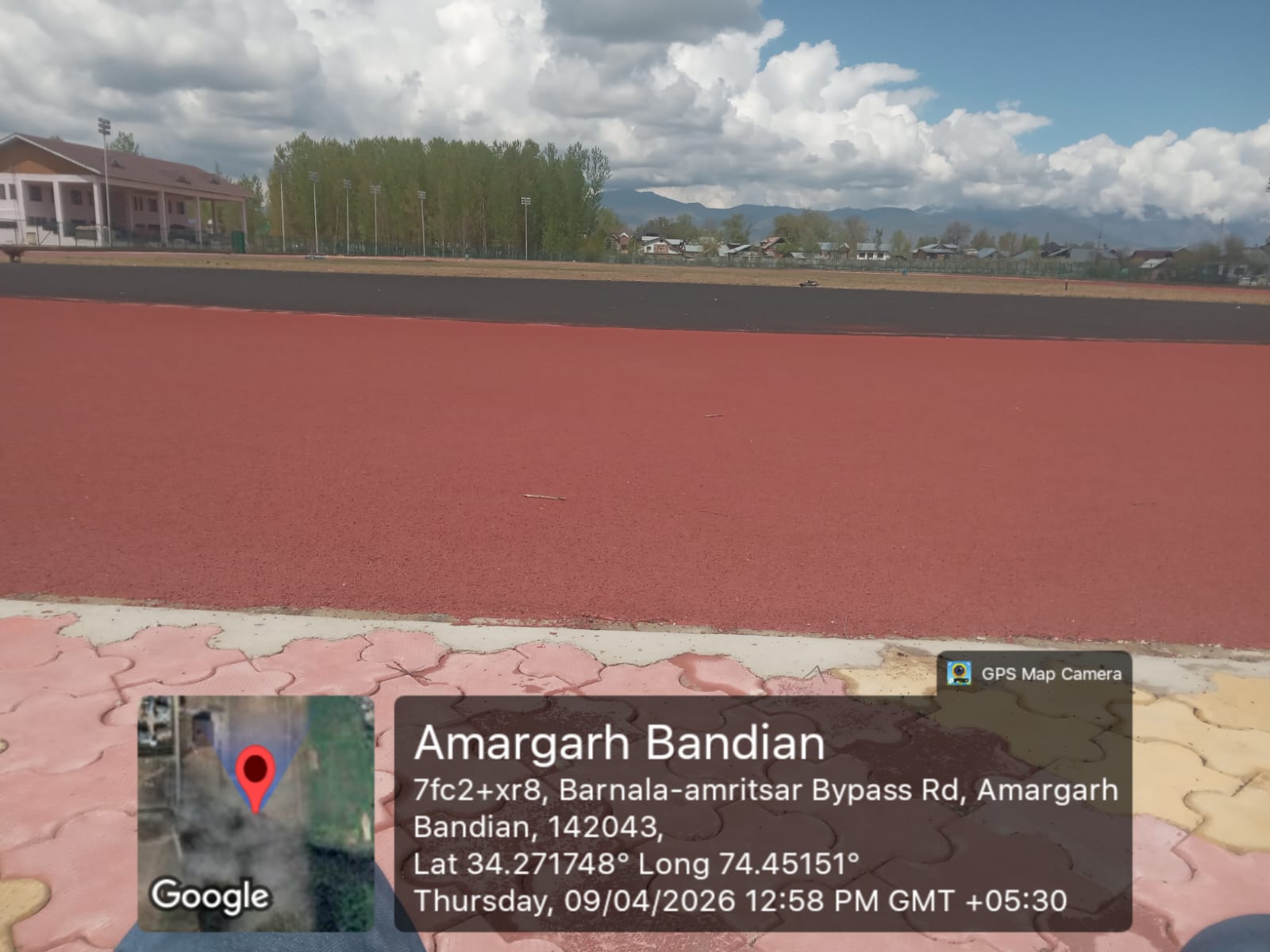 Synthetic Athletic Track at Sports Stadium, Tulibal Sopore, District Baramulla