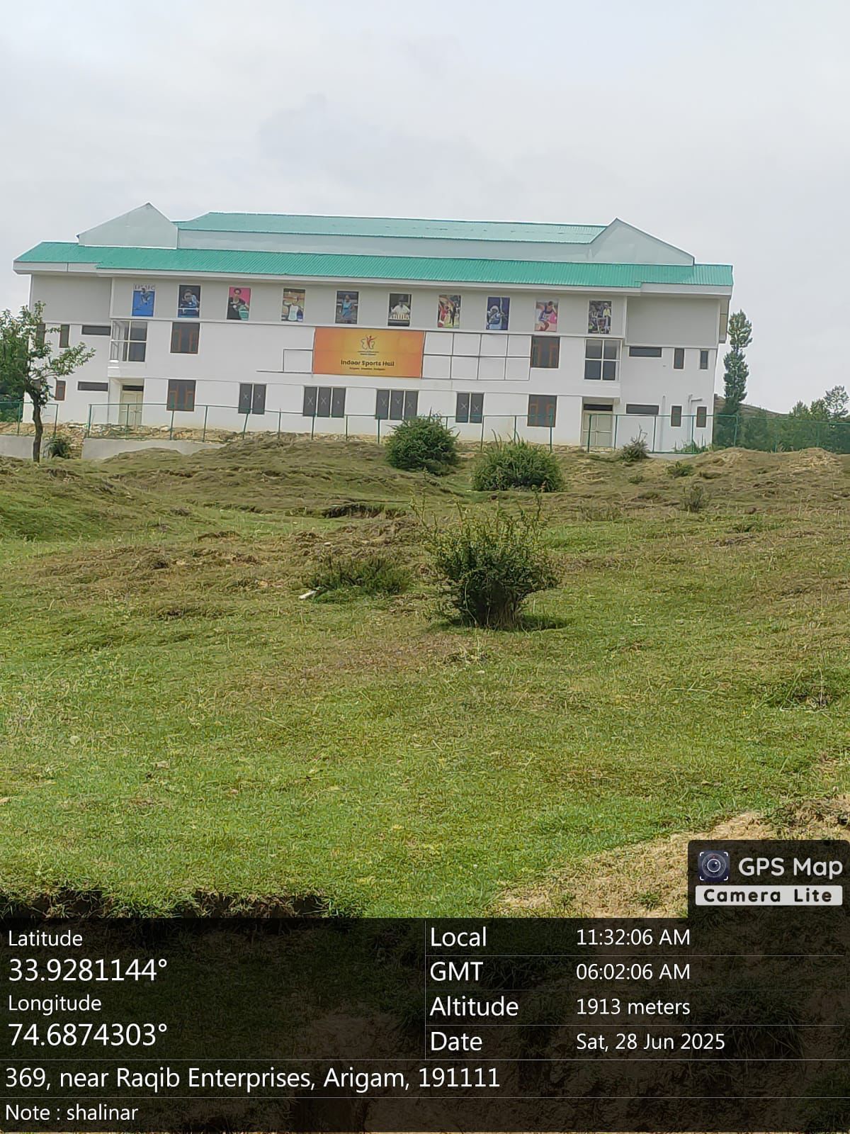 Construction of Multi-Purpose Hall at Shalnar, Argam, District Budgam
